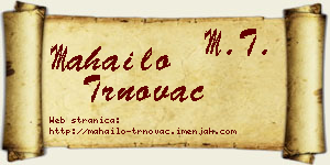 Mahailo Trnovac vizit kartica